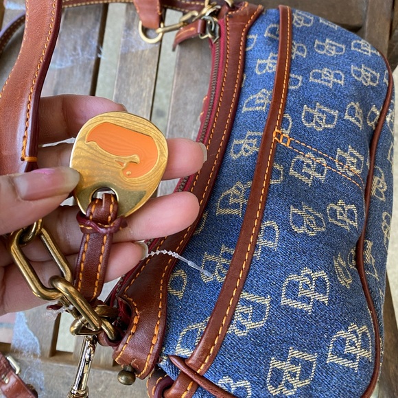 Dooney&BourkeDenim Signature Saddle Bag - Picture 11 of 14